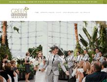 Tablet Screenshot of greenweddingalliance.com